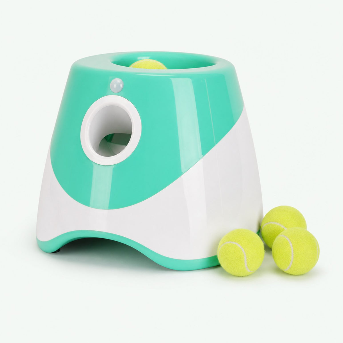 Throw Buddy automatic ball launcher with mini tennis balls