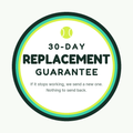 30-day replacement guarantee badge